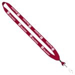 3/4" Cotton Lanyard with Metal Crimp & Swivel Snap Hook - 9