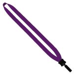 3/4" Cotton Lanyard with Plastic Clamshell & Bulldog Clip - 4