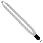 3/4" Cotton Lanyard with Plastic Snap-Buckle Release & Swivel Hook - 2