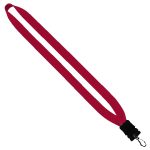 3/4" Cotton Lanyard with Plastic Snap-Buckle Release & Swivel Hook - 4