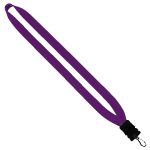 3/4" Cotton Lanyard with Plastic Snap-Buckle Release & Swivel Hook - 6