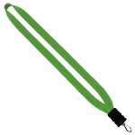 3/4" Cotton Lanyard with Plastic Snap-Buckle Release & Swivel Hook - 8
