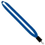 3/4" Cotton Lanyard with Plastic Snap-Buckle Release & Swivel Hook - 9