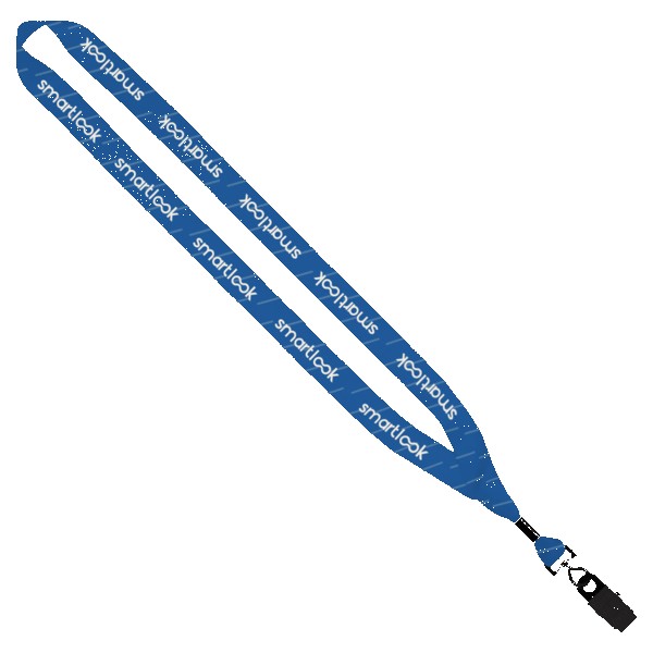 34-Dye-Sublimated-Lanyard-with-Metal-Crimp-and-Metal-Bulldog-Clip-w-Swivel-LS34M-MA3 3/4" Dye-Sublimated Lanyard with Metal Crimp and Metal Bulldog Clip w/ Swivel