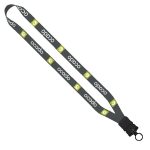 3/4" Dye-Sublimated Lanyard with Plastic Snap-Buckle Release and Plastic O- - 2