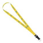 3/4" Dye-Sublimated Lanyard with Slide-Release & Metal Split-Ring - 2