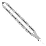 3/4" Economy Polyester Lanyard with Sewn Silver Tone Swivel Snap Hook