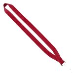 3/4" Economy Polyester Lanyard with Sewn Silver Tone Swivel Snap Hook - 3