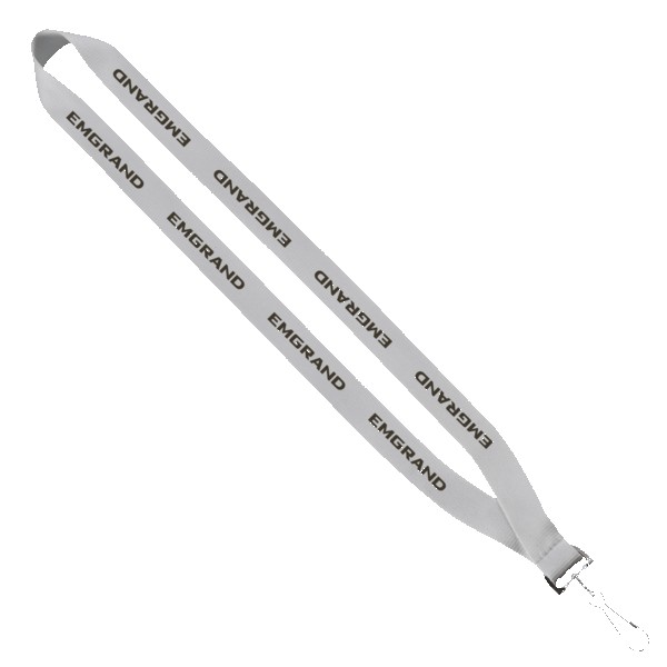 3/4" Economy Polyester Lanyard with Sewn Silver Tone Swivel Snap Hook
