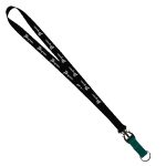 3/4" Multi color (Top and bottom) Nylon Lanyard with Plastic Slide Buckle R