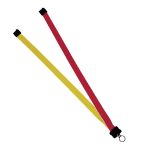3/4" Multi color (left and right) Polyester Lanyard with Plastic Clamshell - 2