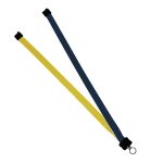 3/4" Multi color (left and right) Polyester Lanyard with Plastic Clamshell - 5