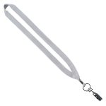 3/4" Polyester Lanyard with Metal Crimp & Bulldog Clip - 2