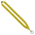 3/4" Polyester Lanyard with Metal Crimp & Split-Ring - 1