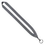 3/4" Polyester Lanyard with Metal Crimp & Split-Ring - 8