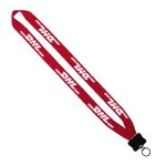 3/4" Polyester Lanyard with Plastic Clamshell and O-Ring - 9