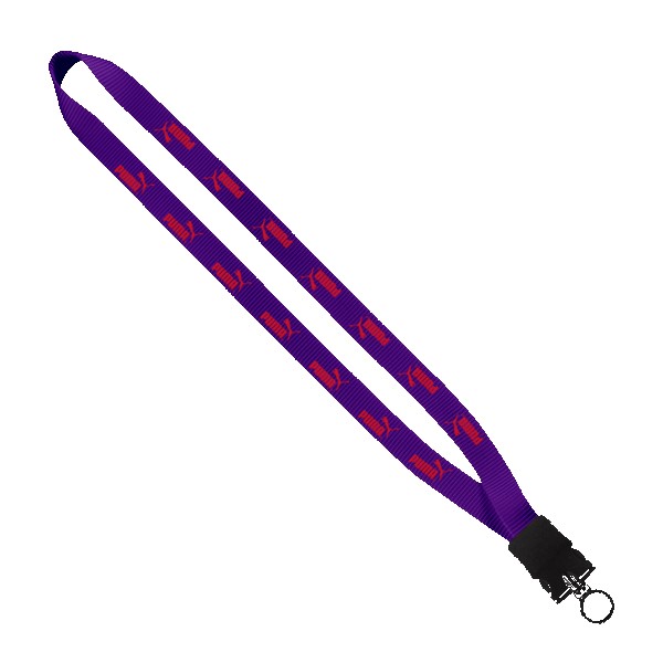 34-Smooth-Nylon-Lanyard-with-Snap-Buckle-Release-O-Ring-LNL34X 3/4" Smooth Nylon Lanyard with Snap-Buckle Release & O-Ring