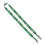 3/4" rPET Dye-Sublimated Double-Ended Lanyard With Metal Crimp and Lobster Clip - 1
