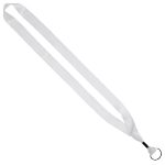 3/4" rPET Dye-Sublimated Lanyard w/ Metal Crimp & Metal Split-Ring - 1