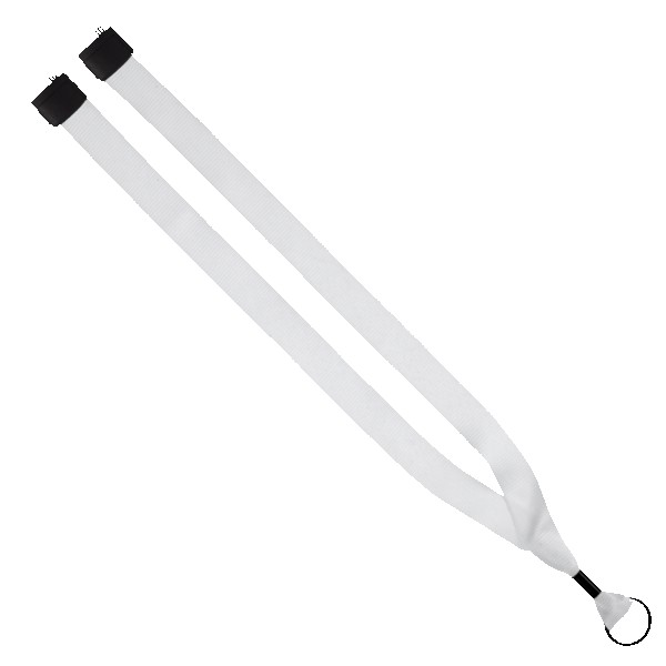 3/4" rPET Dye-Sublimated Lanyard w/ Metal Crimp & Metal Split-Ring - 3