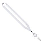 3/4" rPET Dye-Sublimated Lanyard with Metal Crimp And Badge Reel - 1