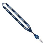 3/4" rPET Dye-Sublimated Lanyard with Metal Crimp And Badge Reel - 5