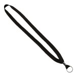 5/8" Polyester Shoelace Lanyard with Metal Crimp & Split-Ring - 8