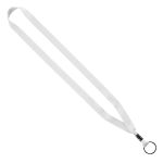 5/8" Tubular Lanyard with Metal Crimp & Metal Split-Ring - 1