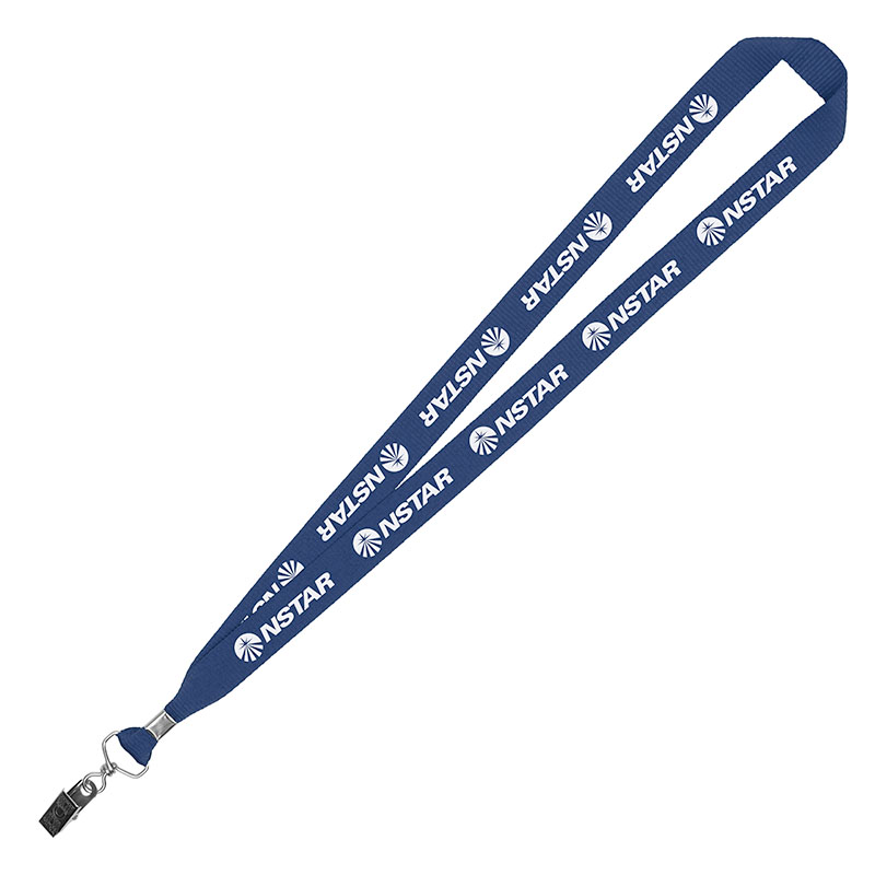 3/4" Eco Friendly rPET Lanyard w/ Bulldog Clip - 8
