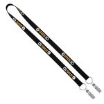 3/4" Recycled Econo Dual Attachment Lanyard - 4