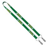 3/4" Recycled Econo Dual Attachment Lanyard - 5