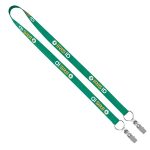 3/4" Recycled Econo Dual Attachment Lanyard - 6