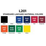 3/4" Woven Text Lanyard (QuickShip) 35-42 Days - 5