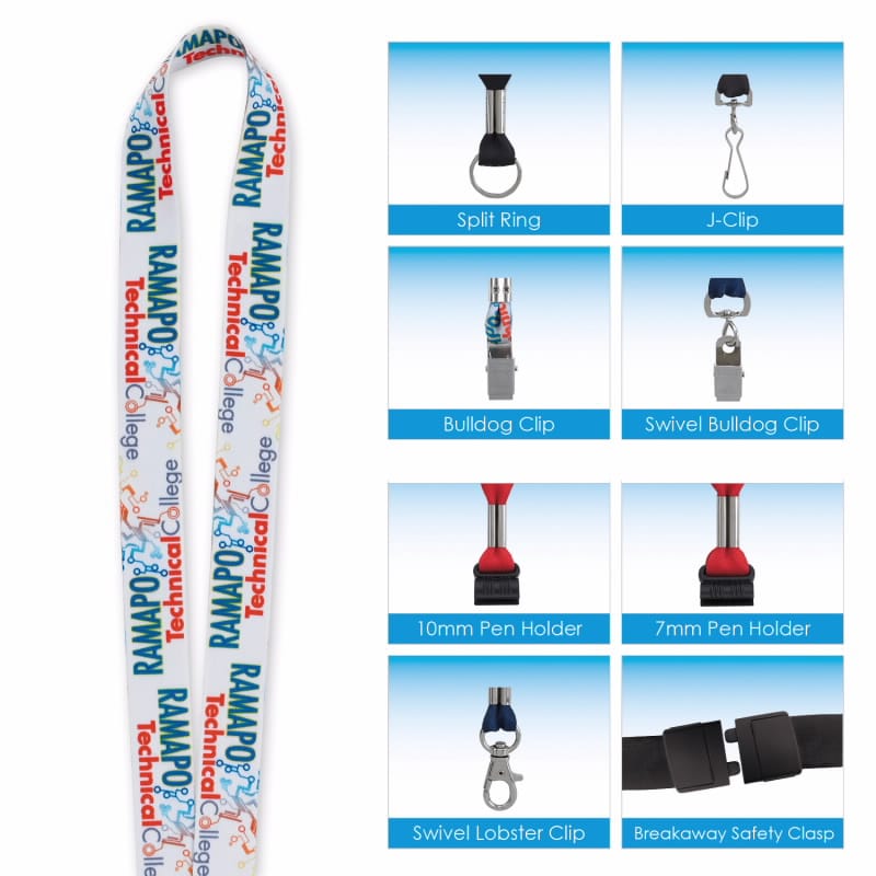 Layard Print Good Value™ 3/4″ Fine-Print Lanyard – Custom Lanyards
