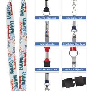 Good Value™ 3/4" RPET Fine-Print Lanyard