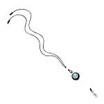 Imported 1/8" Polyester Cord Lanyard with Silver Crimp