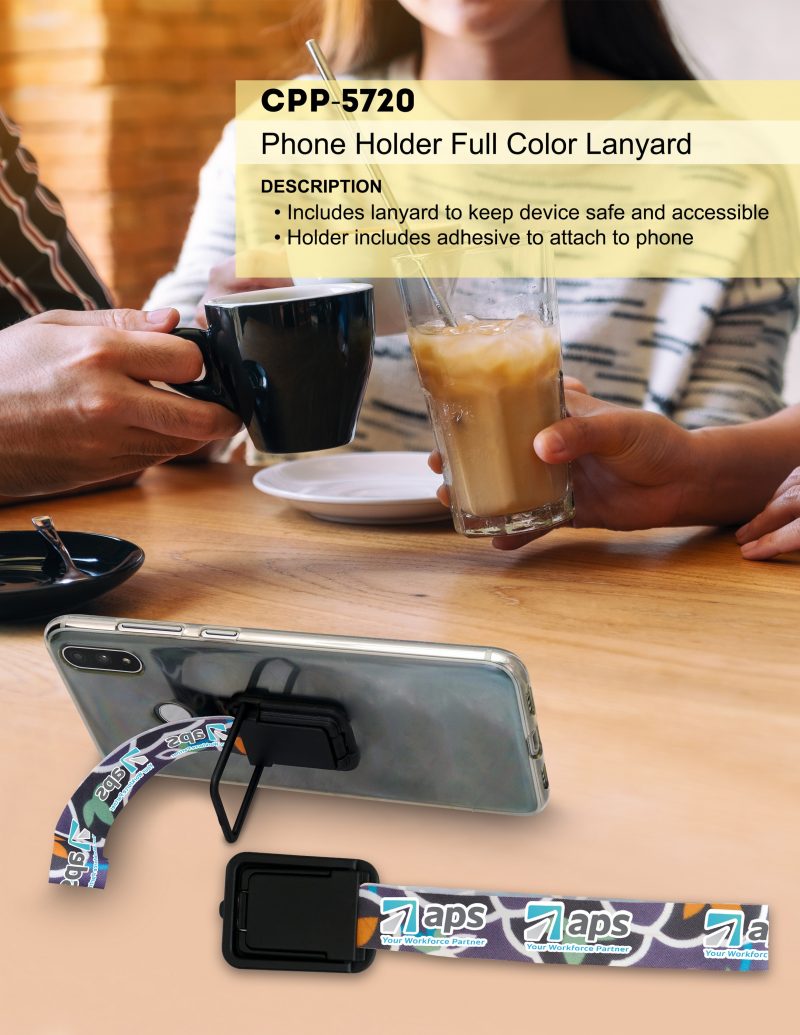 Phone Holder Full Color Lanyard - 4