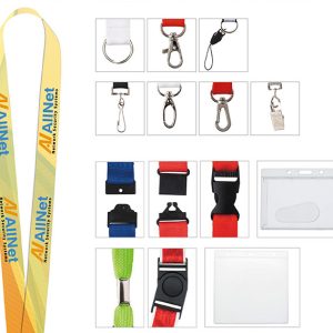 Universal Source® 1" Polyester 4 Color Lanyard