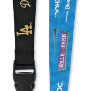 Flat Polyester Lanyard w/ 1 Color Print (3/4")