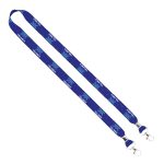 IMPORT Rush 3/4" Dye-Sublimated 2-Ended Lanyard with Dual Silver Crimp & Split-Ring - 3