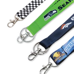 Polyester Full Color Heat Transfer Lanyards (1") 2 sides same logo