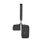 Well Studio Recycled Nylon Dual Pouch Lanyard - AWARE™ - Black