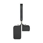 Well Studio Recycled Nylon Dual Pouch Lanyard - AWARE™ - Black - 3