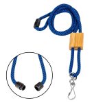 Braided Rope Lanyard with Bamboo Adjuster (Factory Direct) 10-12 Weeks - 2