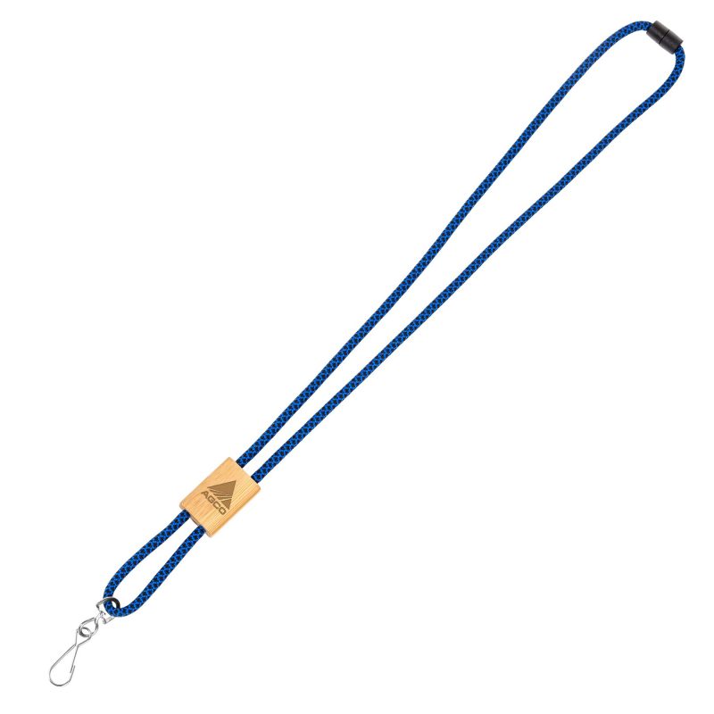 Braided Rope Lanyard with Bamboo Adjuster - 5