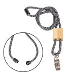 Braided Rope Lanyard with Bamboo Adjuster - 7