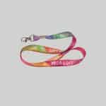 1/2" Full Color custom lanyard printed with company logo with Thumb Trigger attachment 0.50" - 2