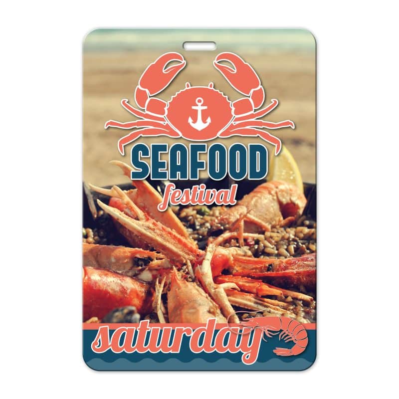 4"x5.875" Press Pass/Lanyard Card
