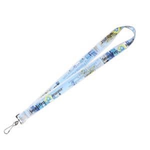 "MCGILL" 1" Import Air Ship Super Soft Polyester Multi-Color Sublimation Lanyard