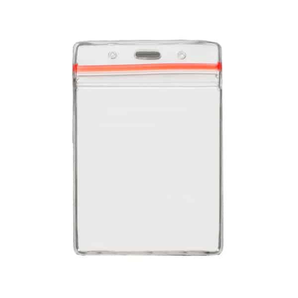 3 5/8" x 4 5/18" Blank Vertical Vinyl Pouch with Zipper - 4